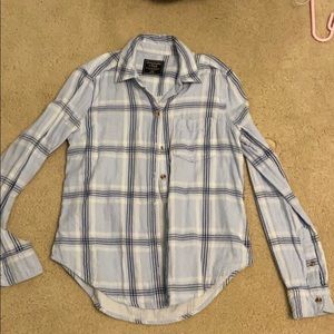 Abercrombie blue flannel